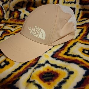 The North Face Pink And White Cap With Ponytail Exit